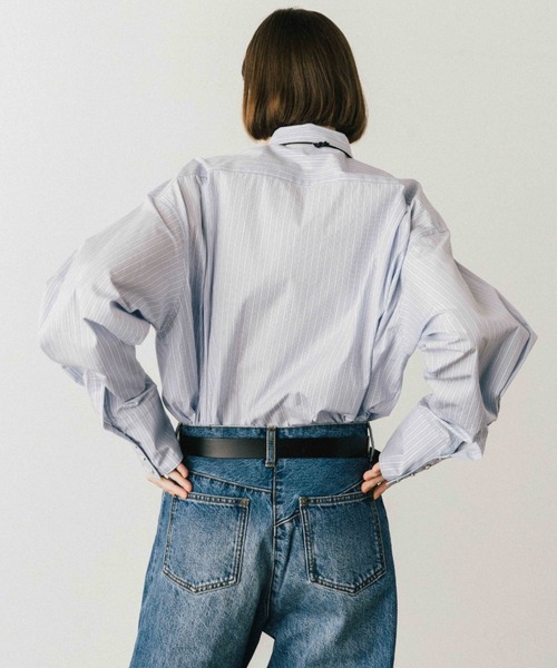 CREDONA(クレドナ)の「THE SHIRT/シャツ(シャツ/ブラウス・レディース・オレンジ/ホワイト/ブルー・FREE)」の17枚目の写真