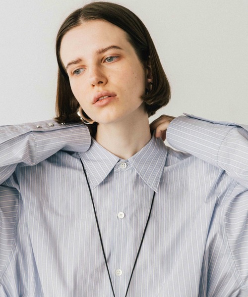 CREDONA(クレドナ)の「THE SHIRT/シャツ(シャツ/ブラウス・レディース・オレンジ/ホワイト/ブルー・FREE)」の16枚目の写真