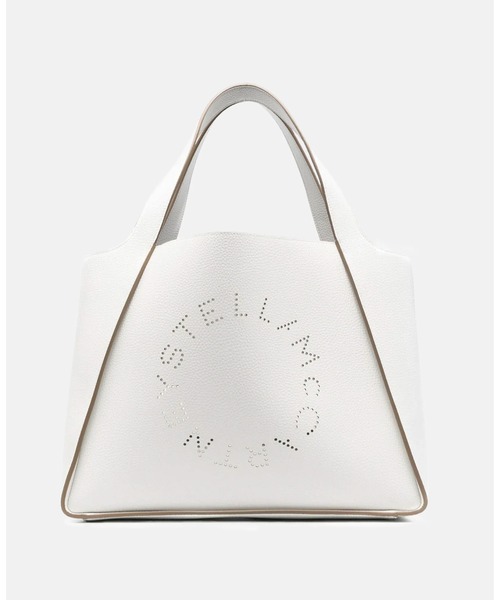 STELLA McCARTNEY(ステラマッカートニー)の「Stella Logo Grainy Alter Mat Tote Bag / ステラ ロゴ グレイン オルターマット トートバッグ(トートバッグ・レディース・ホワイト・ONE SIZE)」の1枚目の写真