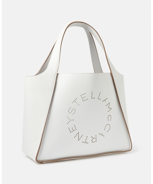 STELLA McCARTNEY(ステラマッカートニー)の「Stella Logo Grainy Alter Mat Tote Bag / ステラ ロゴ グレイン オルターマット トートバッグ(トートバッグ・レディース・ホワイト・ONE SIZE)」の2枚目の写真