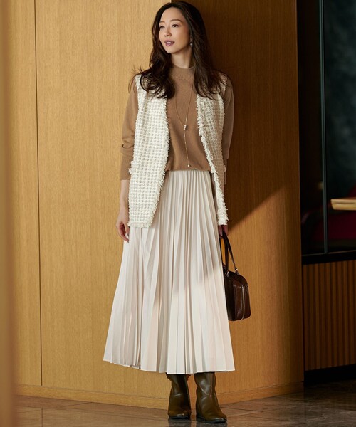 セール】【GLOW10月号掲載】GIOLICA オータム ツイード ジレ（その他