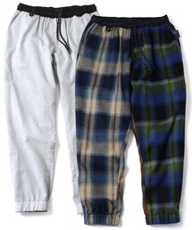 gym master | 【暖】リバーシブルチェックテーパードパンツ(その他パンツ)