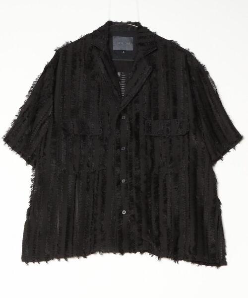 GEN_DAI（ゲンダイ）の「GEN_DAI/ゲンダイ/FRINGE OPEN SHIRT（シャツ/ブラウス・メンズ・ブラック・0/1）」の5枚目の写真