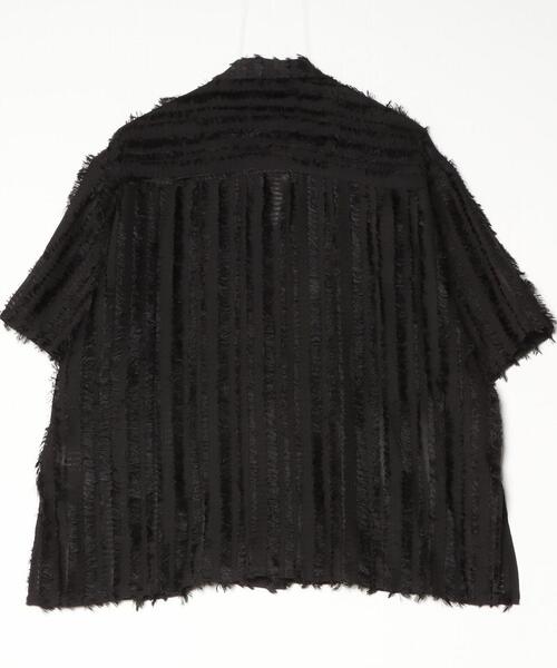 GEN_DAI（ゲンダイ）の「GEN_DAI/ゲンダイ/FRINGE OPEN SHIRT（シャツ/ブラウス・メンズ・ブラック・0/1）」の6枚目の写真