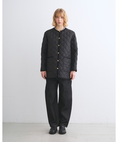 Traditional Weatherwear(トラディショナルウェザーウェア)の「ARKLEY A-LINE MIDDLE(ダウンジャケット/コート・レディース・ブラック/アイボリー/ネイビー・32/34/36)」の9枚目の写真