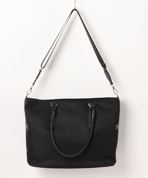 Jewelna Rose（ジュエルナローズ）の「グレタ ナイロントートバッグ A4 16251（トートバッグ・レディース・ブラック/ライトピンク/ダークグレー・FREE）」の14枚目の写真