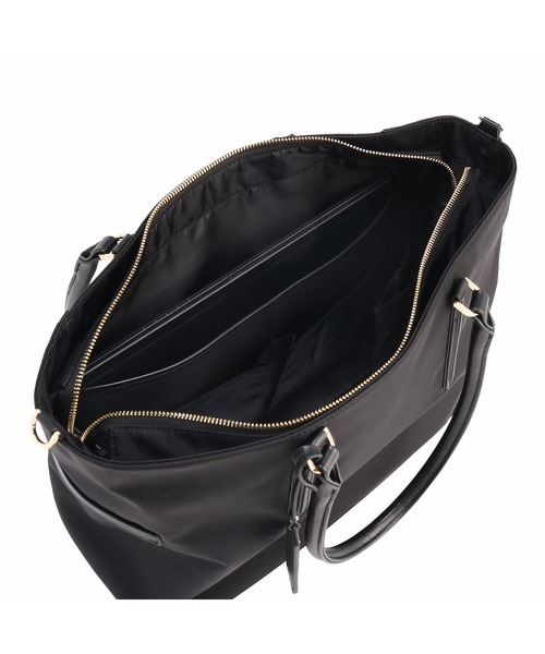 Jewelna Rose（ジュエルナローズ）の「グレタ ナイロントートバッグ A4 16251（トートバッグ・レディース・ブラック/ライトピンク/ダークグレー・FREE）」の19枚目の写真