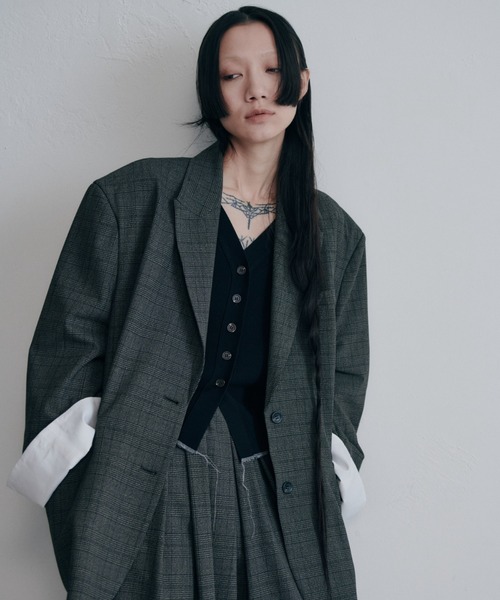 PROVOKE (プロヴォーク)の「DAD TAILOR JACKET(テーラードジャケット・レディース・ブラウン・FREE)」の2枚目の写真