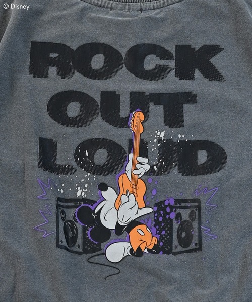 Disney(ディズニー)の「【Disney】ピグメントロックミッキースウェットT(スウェット・キッズ・ブラック系3/ブラック系1/ブラック系2・120/110/100/90/130/80)」の9枚目の写真