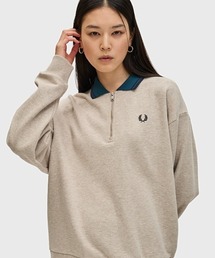FRED PERRY（フレッドペリー）の「Zip Neck Collar Sweatshirt／ジップネックスウェットシャツ（スウェット・レディース）」