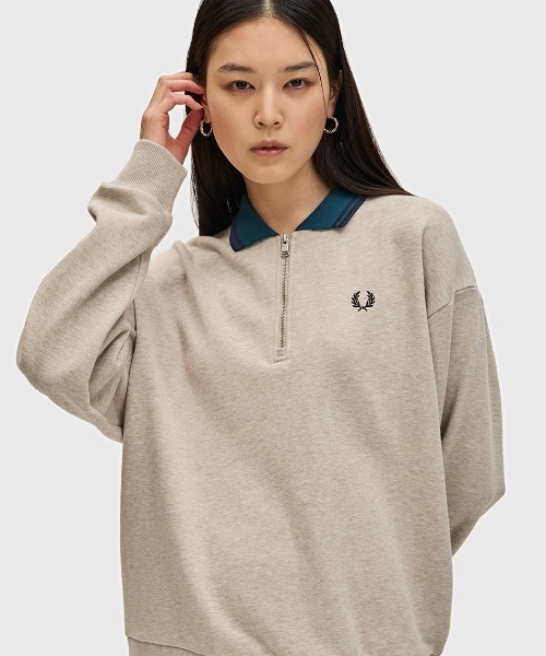 FRED PERRY（フレッドペリー）の「Zip Neck Collar Sweatshirt／ジップ