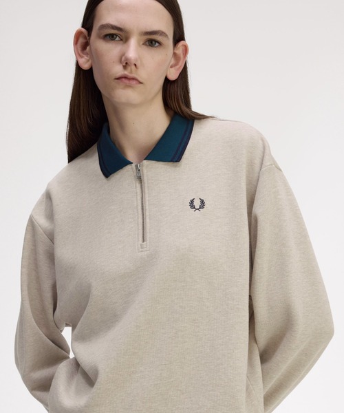 FRED PERRY（フレッドペリー）の「Zip Neck Collar Sweatshirt／ジップ