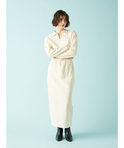 LILY BROWN（リリーブラウン）の「Lily Bearハーフジップクロップドスウェット（スウェット・レディース・ピンク/ネイビー/グレー/アイボリー/その他・F）」の17枚目の写真