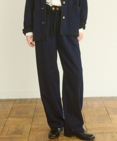 ドビーデニムイージーパンツ