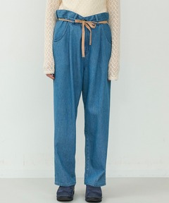 ドビーデニムイージーパンツ