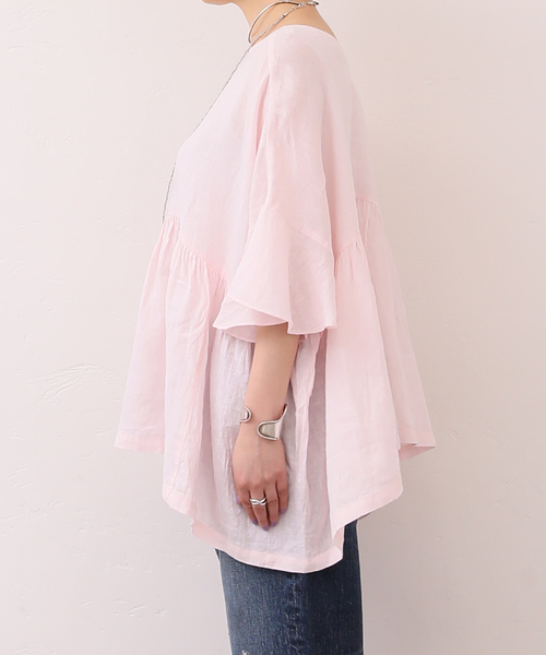 追加》60リネン ギャザープル（シャツ/ブラウス）｜JOURNAL STANDARD