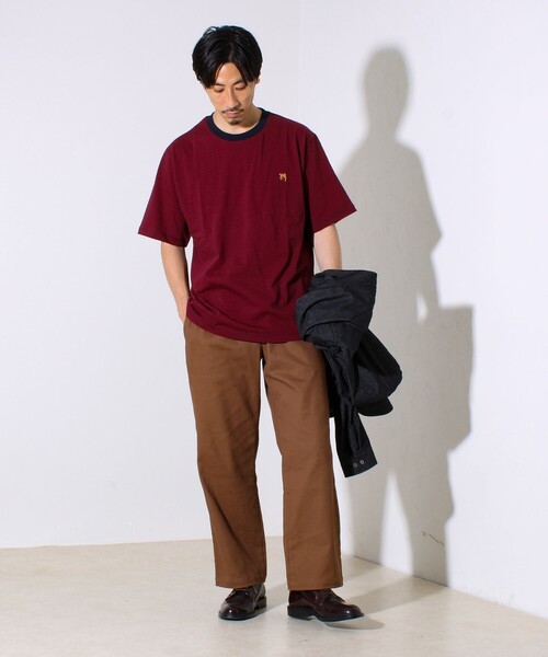 GLOSTER(グロスター)の「【GLOSTER/グロスター】BOY刺繍入り ボーイフレンドTシャツ(Tシャツ/カットソー・メンズ・ブルー系その他7/ダークネイビー/ピンク系その他3/ホワイト・M/L/S)」の19枚目の写真