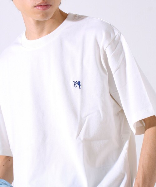 GLOSTER(グロスター)の「【GLOSTER/グロスター】BOY刺繍入り ボーイフレンドTシャツ(Tシャツ/カットソー・メンズ・ブルー系その他7/ダークネイビー/ピンク系その他3/ホワイト・M/L/S)」の9枚目の写真