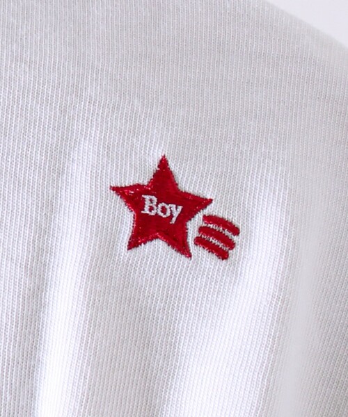 GLOSTER(グロスター)の「【GLOSTER/グロスター】BOY刺繍入り ボーイフレンドTシャツ(Tシャツ/カットソー・メンズ・ブルー系その他7/ダークネイビー/ピンク系その他3/ホワイト・M/L/S)」の12枚目の写真