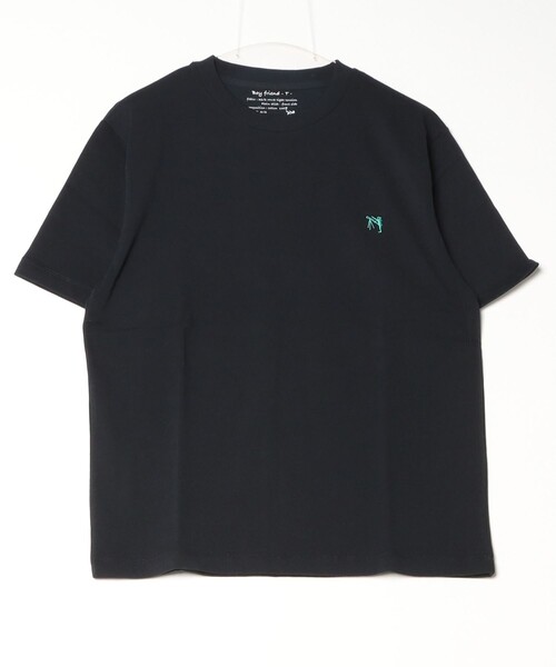GLOSTER(グロスター)の「【GLOSTER/グロスター】BOY刺繍入り ボーイフレンドTシャツ(Tシャツ/カットソー・メンズ・ブルー系その他7/ダークネイビー/ピンク系その他3/ホワイト・M/L/S)」の14枚目の写真