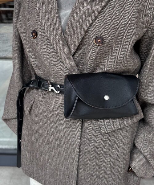 CIAOPANIC TYPY(チャオパニックティピー)の「4wayフックベルトウエストポーチ(ボディバッグ/ウエストポーチ・レディース・ブラック/ブラウン/バーガンディー/チャコールグレー・ONE SIZE)」の2枚目の写真