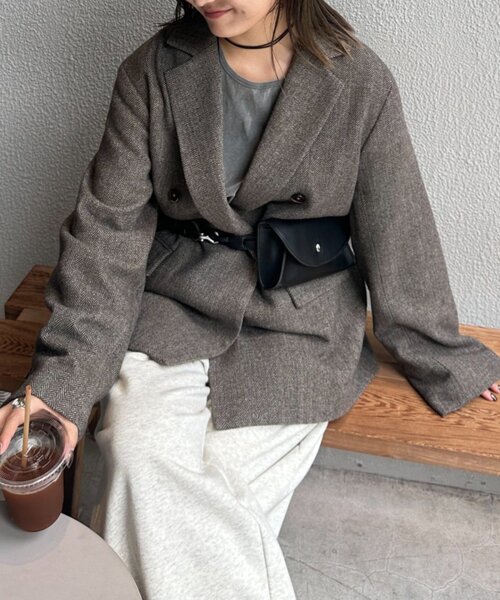 CIAOPANIC TYPY(チャオパニックティピー)の「4wayフックベルトウエストポーチ(ボディバッグ/ウエストポーチ・レディース・ブラック/ブラウン/バーガンディー/チャコールグレー・ONE SIZE)」の10枚目の写真