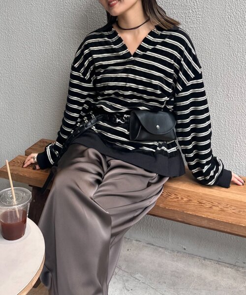 CIAOPANIC TYPY(チャオパニックティピー)の「4wayフックベルトウエストポーチ(ボディバッグ/ウエストポーチ・レディース・ブラック/ブラウン/バーガンディー/チャコールグレー・ONE SIZE)」の13枚目の写真