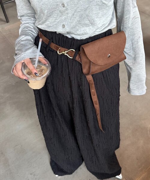 CIAOPANIC TYPY(チャオパニックティピー)の「4wayフックベルトウエストポーチ(ボディバッグ/ウエストポーチ・レディース・ブラック/ブラウン/バーガンディー/チャコールグレー・ONE SIZE)」の20枚目の写真