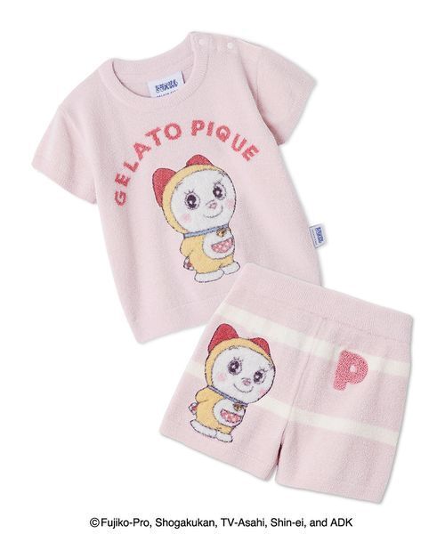 GELATO PIQUE ドラえもん ベビーパジャマ ドラえもん】【ベビー】ジャガードプルオーバー&ショートパンツ