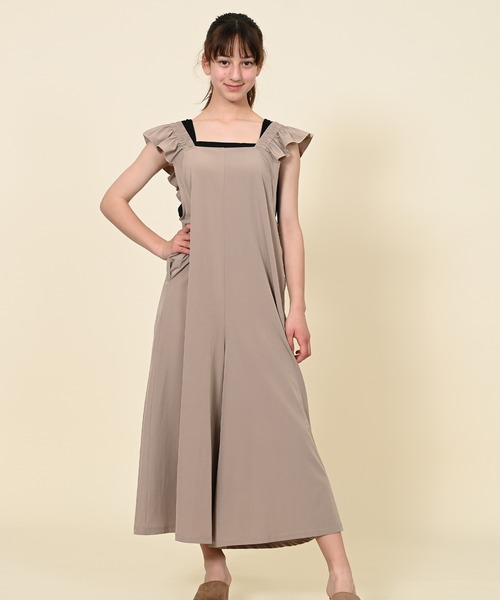 LEAD(リード)の「【LEAD】UVカット速乾サロペット(サロペット/オーバーオール・レディース・ベージュ・L(UB-)/M/LL)」の5枚目の写真