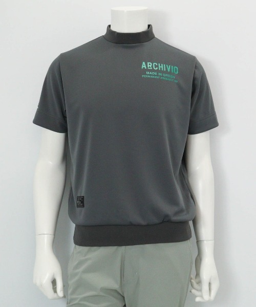 archivio(アルチビオ)の「<MENS>【メンズ】UV速乾モックネックプルオーバー(Tシャツ/カットソー・メンズ・ライトブルー/ホワイト/ブラック/グレー・LL/M/L)」の3枚目の写真