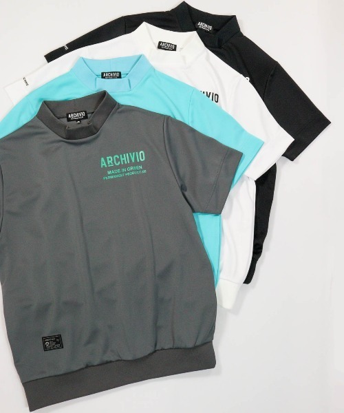 archivio(アルチビオ)の「<MENS>【メンズ】UV速乾モックネックプルオーバー(Tシャツ/カットソー・メンズ・ライトブルー/ホワイト/ブラック/グレー・LL/M/L)」の14枚目の写真