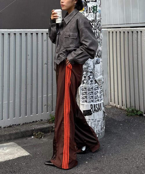 CIAOPANIC TYPY（チャオパニックティピー）の「【UNISEX】レザーシャツジャケット（ブルゾン・レディース・ブラック/ブラウン/グレー・LARGE/MEDIUM）」の14枚目の写真