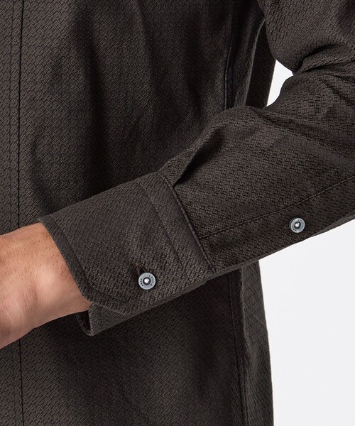 EPOCA UOMO（エポカウォモ）の「ドビーストレッチシャツ（シャツ/ブラウス・メンズ・チャコールグレー/ライトグレー/ダークネイビー・46/48）」の10枚目の写真