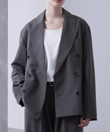 Loose/ルース（ルース）の「セミショート モードダブルテーラードジャケット【セットアップ対応】（テーラードジャケット）」