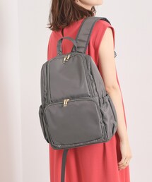 ITS'DEMO（イッツデモ）の「【13ポケット／A4対応】ツイル13Pミドルリュック（バックパック/リュック）」