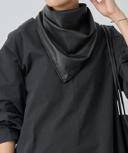 セール】《15 quinze》レザースカーフ（バンダナ/スカーフ