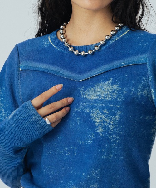 ROSE BUD(ローズバッド)の「(mici)VOLUME SLEEVE KNIT TOP(ニット/セーター・レディース・ブラック/ブルー・ONE SIZE)」の20枚目の写真