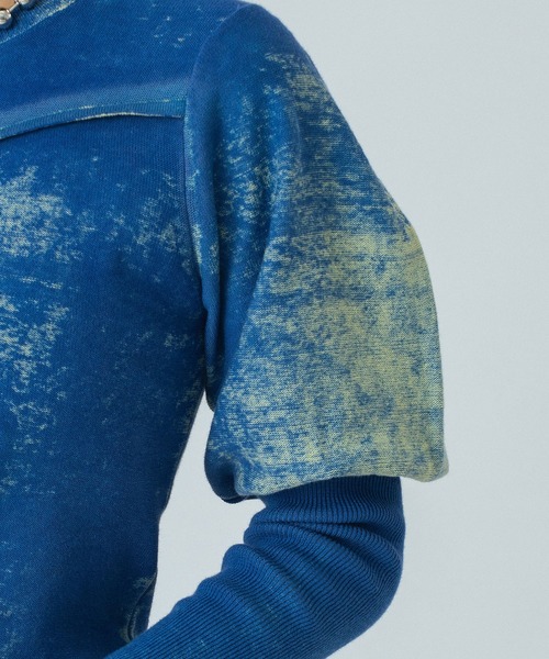 ROSE BUD(ローズバッド)の「(mici)VOLUME SLEEVE KNIT TOP(ニット/セーター・レディース・ブラック/ブルー・ONE SIZE)」の21枚目の写真