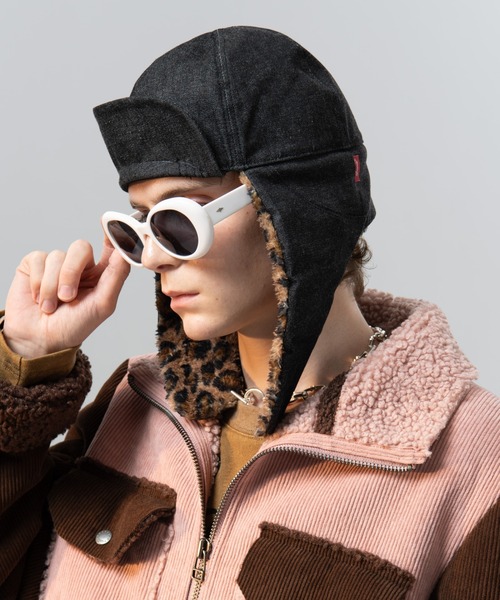 Denim Flight Cap / デニムフライトキャップ（キャップ）｜glamb