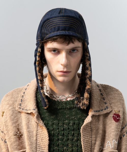 Denim Flight Cap / デニムフライトキャップ（キャップ）｜glamb