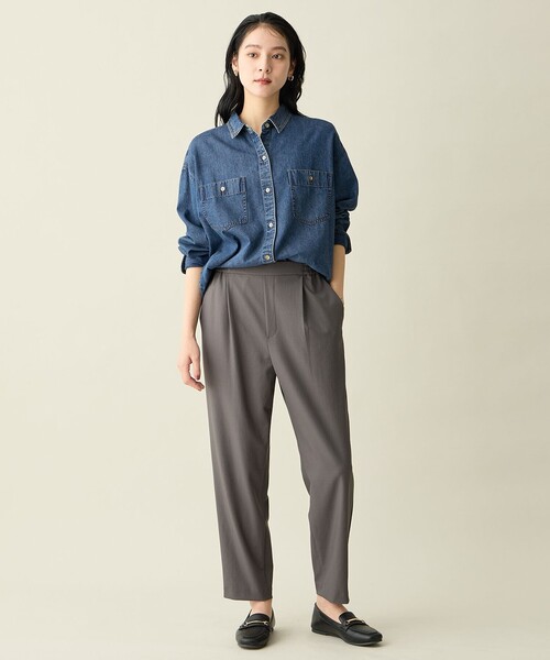 ANY（エニィ）の「オーバーデニムシャツ（シャツ/ブラウス・レディース・グレー系/ダルブルー系・F）」の10枚目の写真