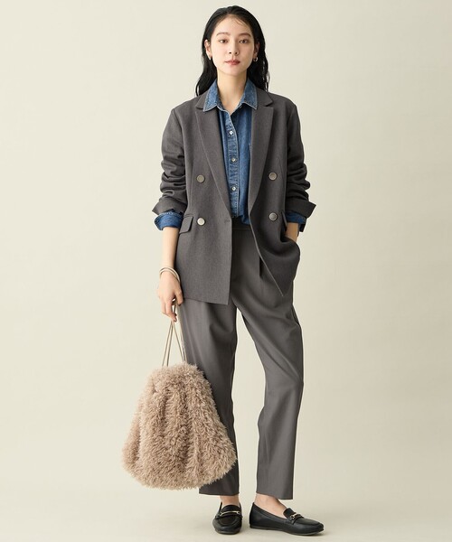 ANY（エニィ）の「オーバーデニムシャツ（シャツ/ブラウス・レディース・グレー系/ダルブルー系・F）」の11枚目の写真