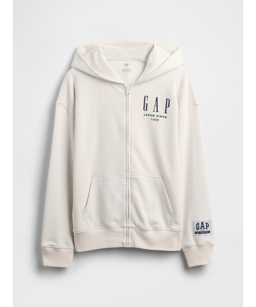 GAP（ギャップ）の「30th アニバーサリー ヴィンテージソフト GAPロゴ ジップアップパーカー (キッズ)（パーカー・キッズ・グリーン/ネイビー/オフホワイト/グレー・120cm/130cm/140cm/150cm/160cm）」の5枚目の写真