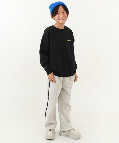 セール】スフレスウェット ワンポイント刺繍 裏起毛 トレーナー