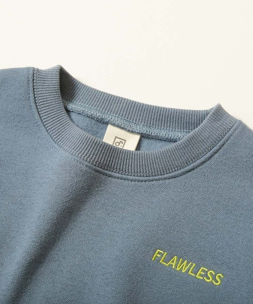 セール】スフレスウェット ワンポイント刺繍 裏起毛 トレーナー