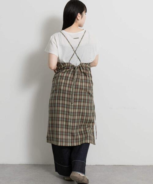 THE GOODLAND MARKET（ザグッドランドマーケット）の「cwtch　CHECK CAMI APRON（ワンピース・レディース・グリーン/グレー・FREE）」の14枚目の写真