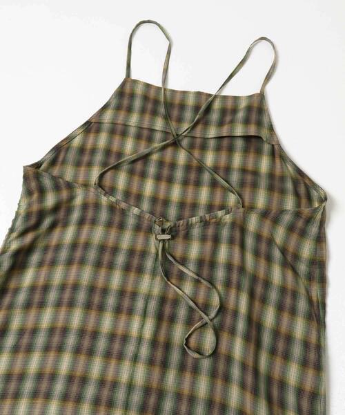 THE GOODLAND MARKET（ザグッドランドマーケット）の「cwtch　CHECK CAMI APRON（ワンピース・レディース・グリーン/グレー・FREE）」の19枚目の写真