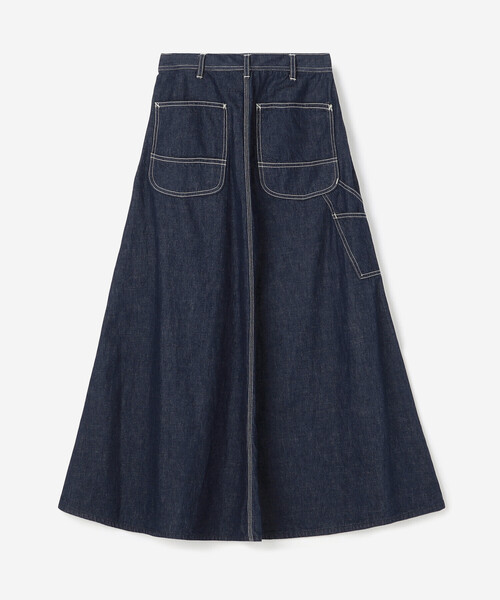 最終値下げ　オアスロウ orslow スカート orSlow オアスロウ 30's PAINTER LONG DENIM SKIRT ペインターロング