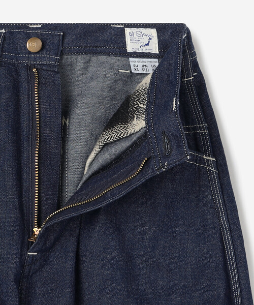 orSlow(オアスロウ)の「orSlow | DENIM PAINTER LONG SKIRT WOMEN(デニムスカート・レディース・インディゴブルー・1)」の12枚目の写真